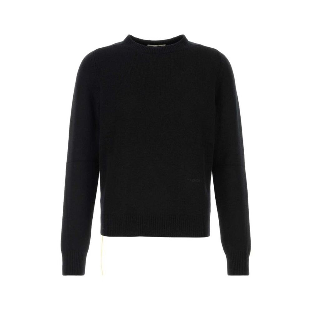 Fendi Men Black Cashmere Sweater